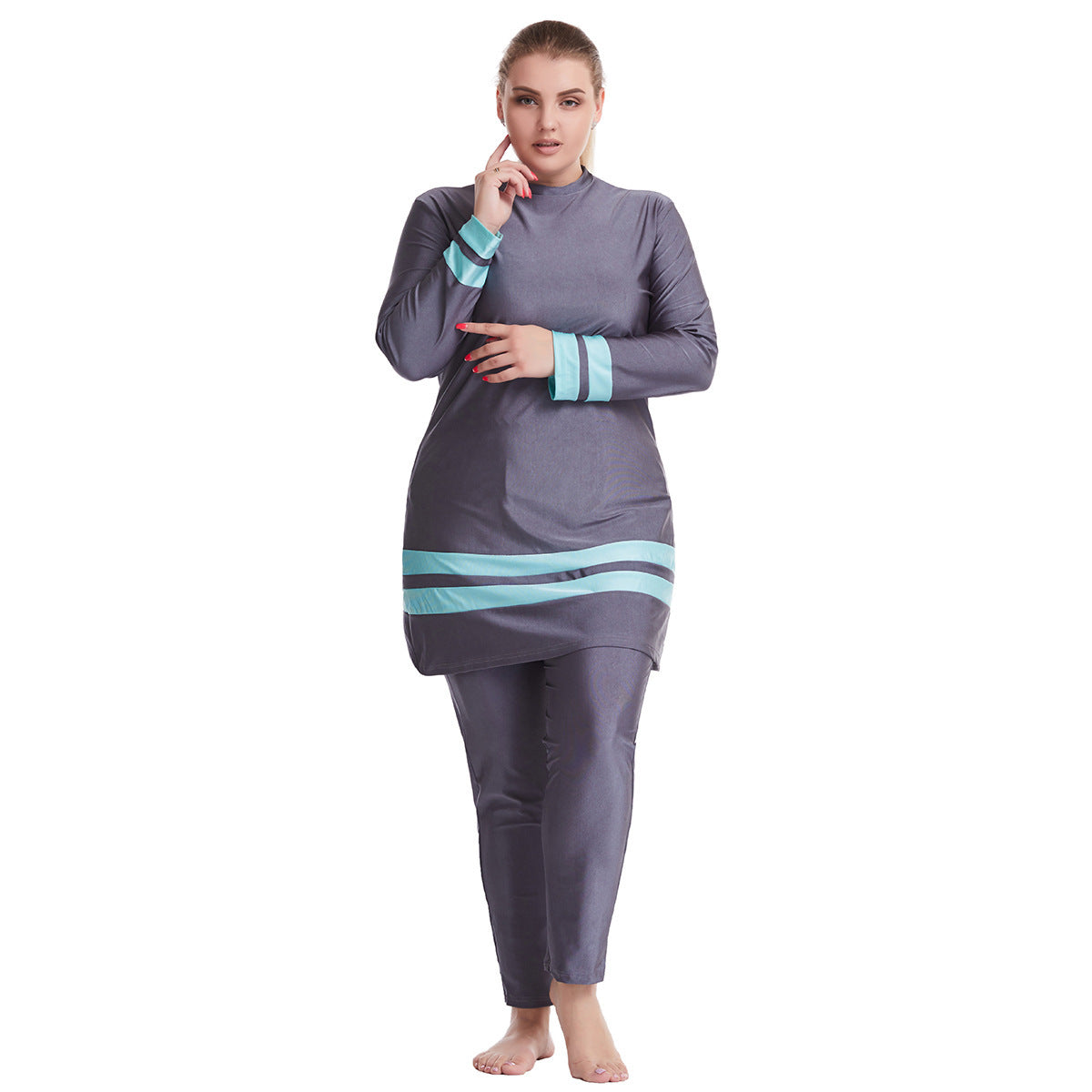 Swimwear Diving Suit Womens Full Body Swimsuit Pants Sleeve