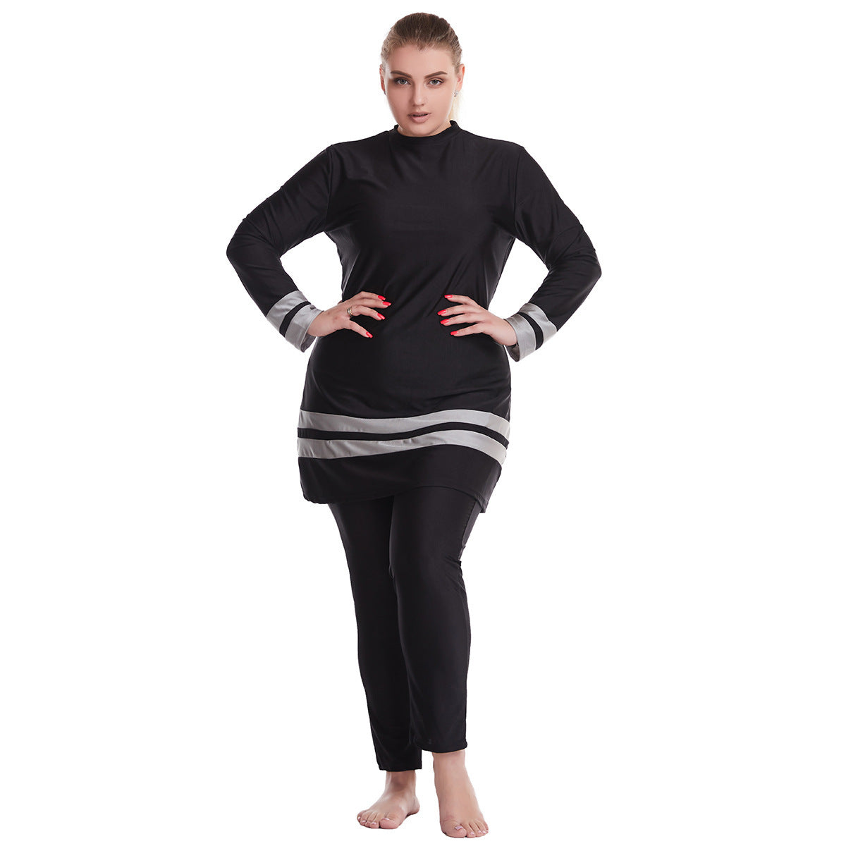 Swimwear Diving Suit Womens Full Body Swimsuit Pants Sleeve