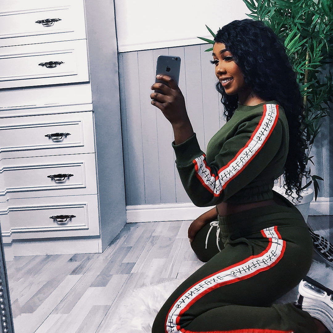 Fashion sports casual sweater suit