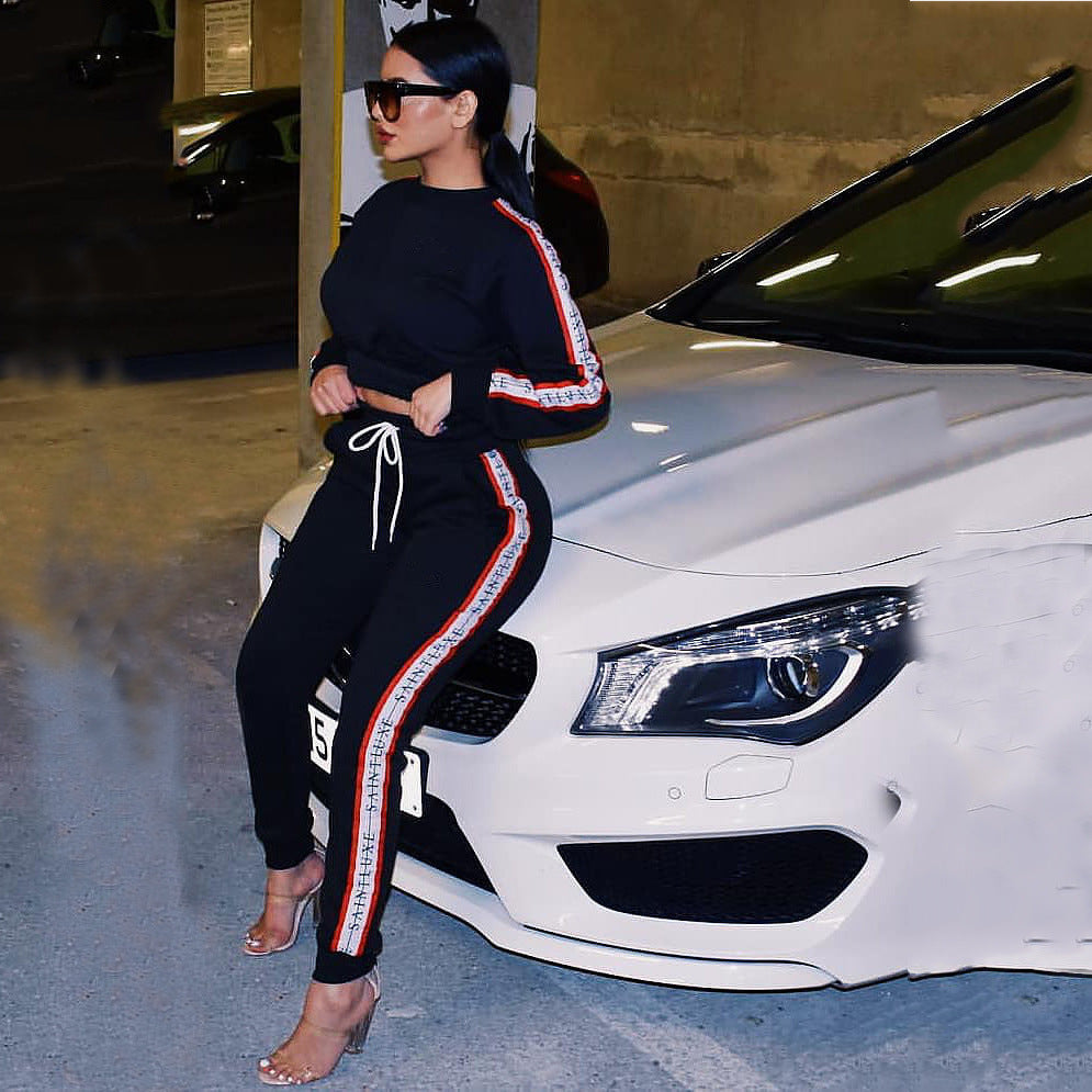 Fashion sports casual sweater suit