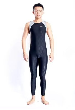 Shark Pattern Quick-drying Sleeveless One-piece Swimsuit