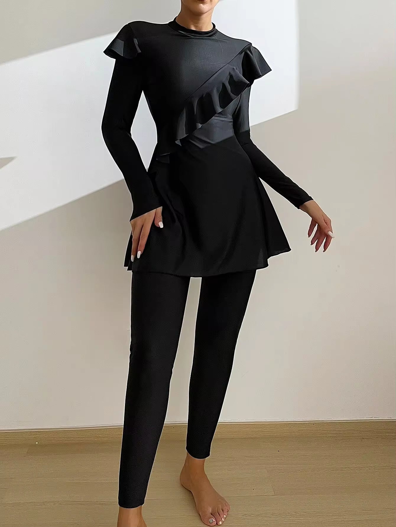 Ruffle Detail Dubai 3-Piece Burkini