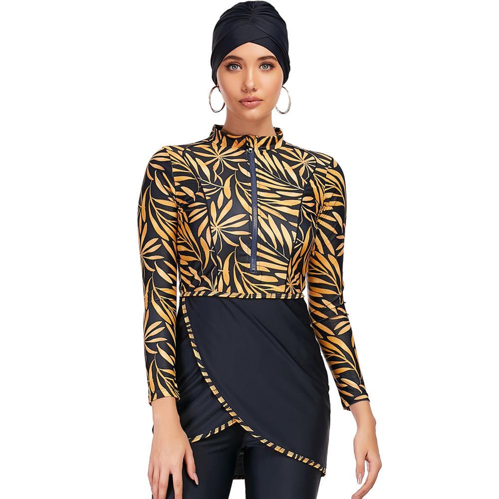 Zipper Detail Burkini