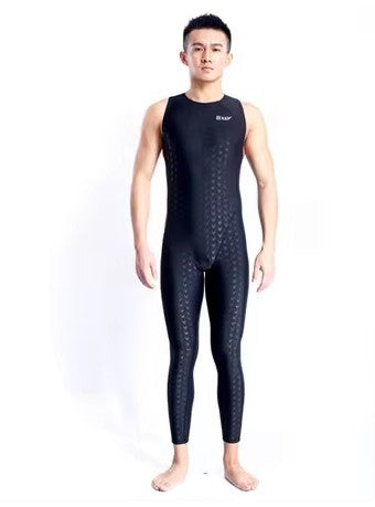 Shark Pattern Quick-drying Sleeveless One-piece Swimsuit