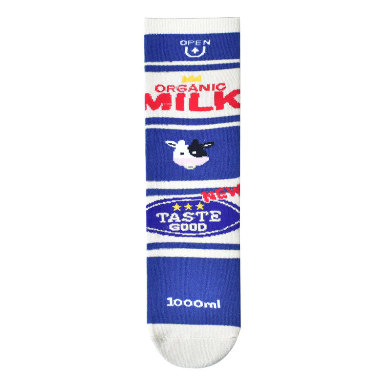 Milk Biscuit Tomato Cartoon Socks