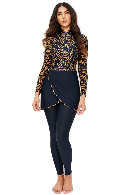 Zipper Detail Burkini