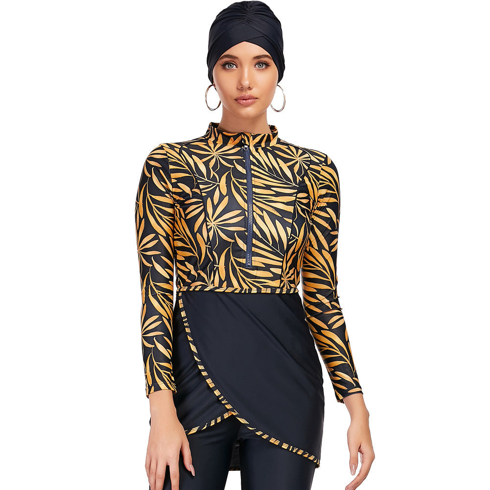 Zipper Detail Burkini