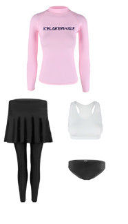Women's Casual Diving Long Sleeved Swimsuit Split Set