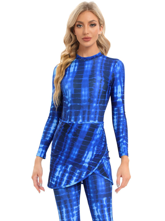 Patterned 3- Piece Burkini Set