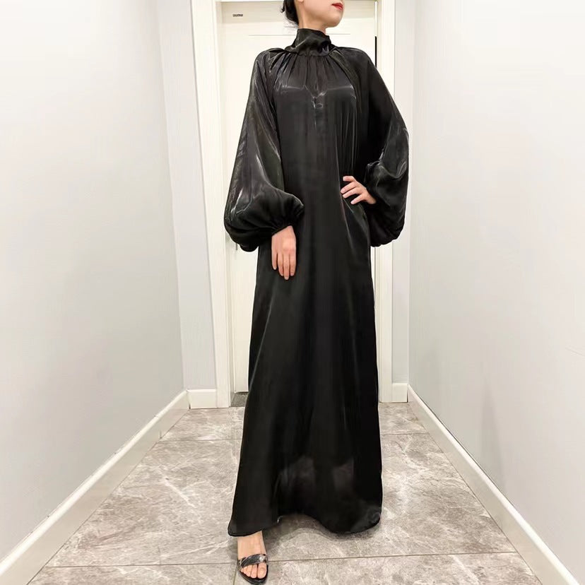 Southeast Asia Women's Dress Lantern Sleeve Middle East Muslim Robe