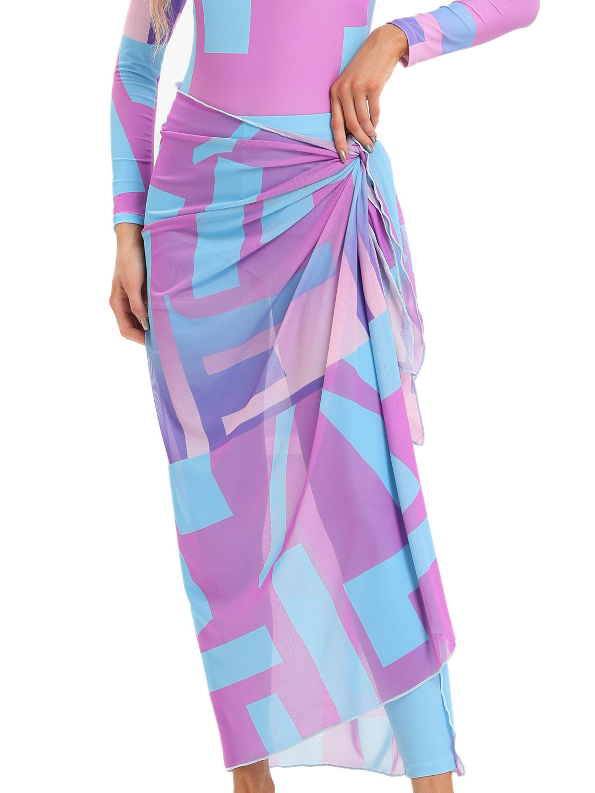 Patterned 3- Piece Burkini Set