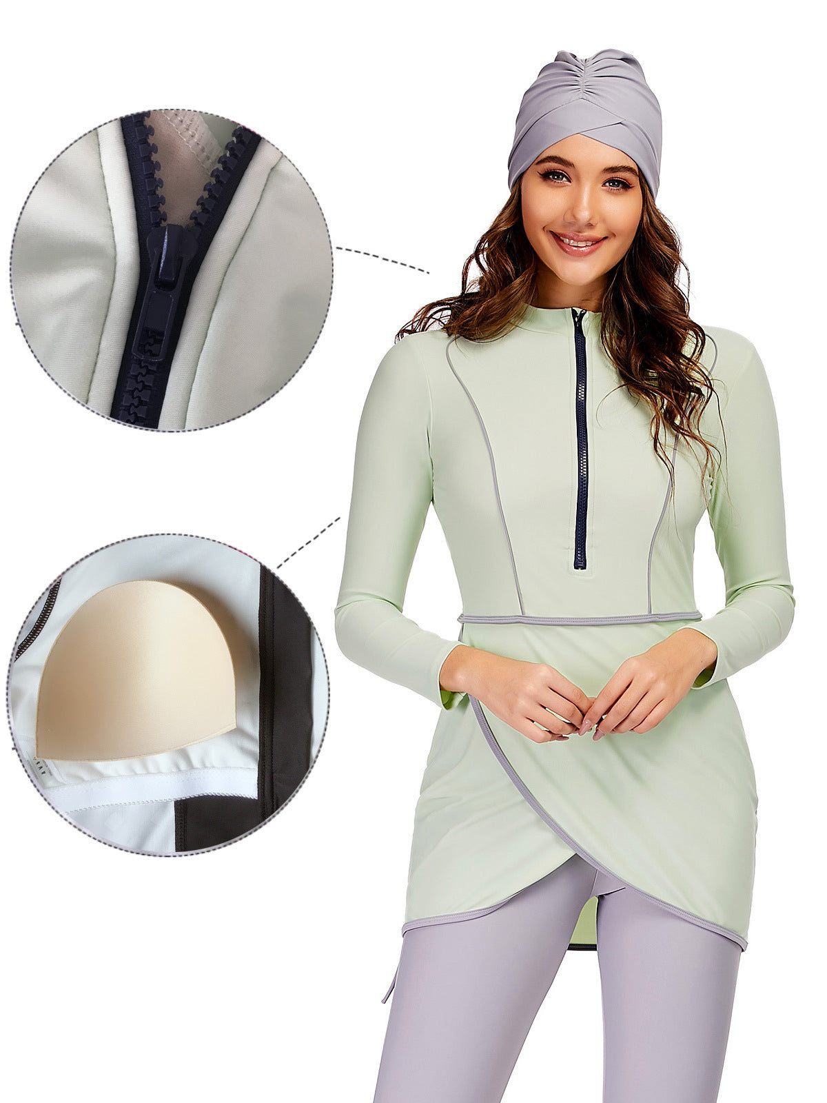 Green and Purple Burkini