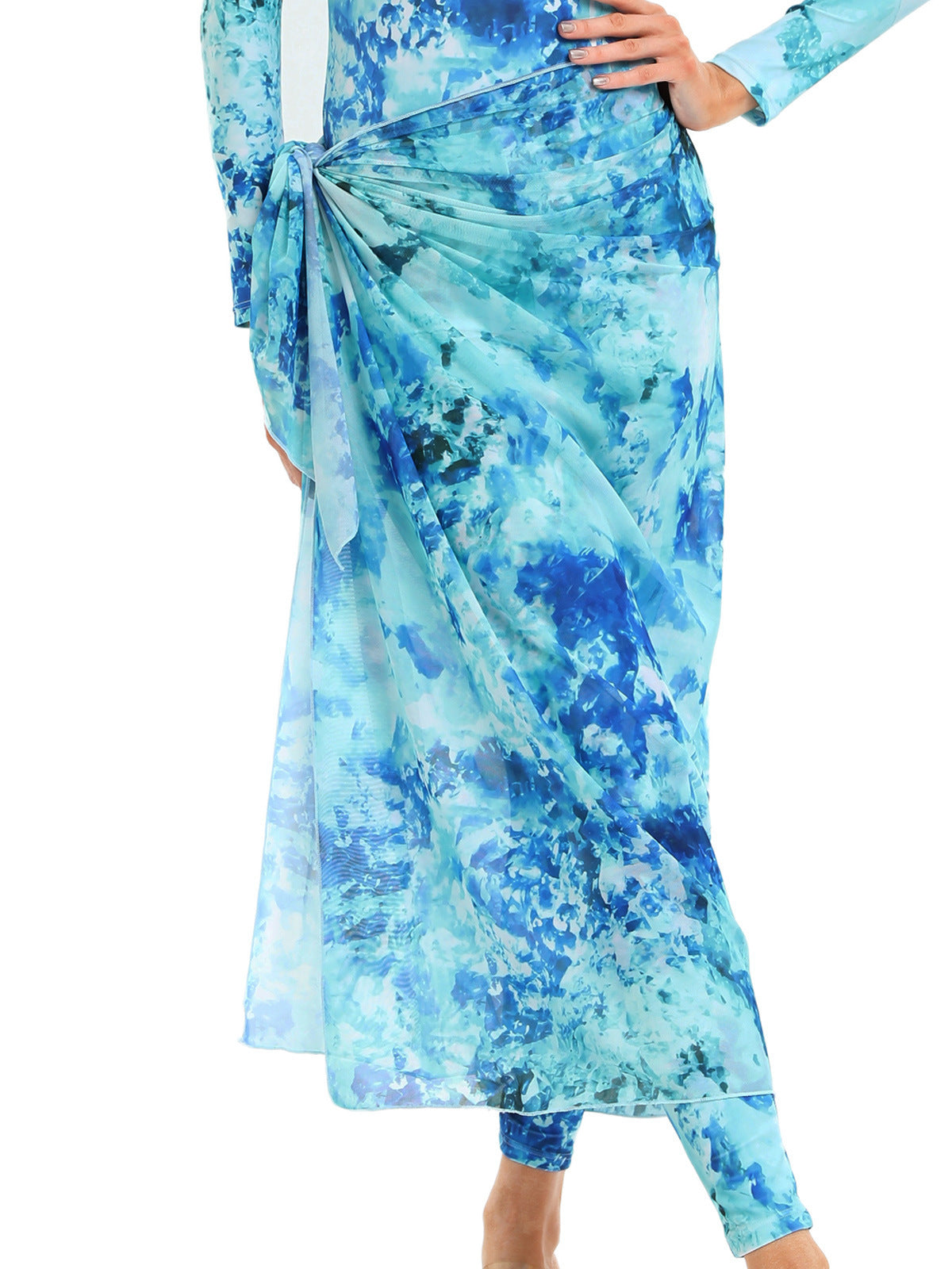 Patterned 3- Piece Burkini Set
