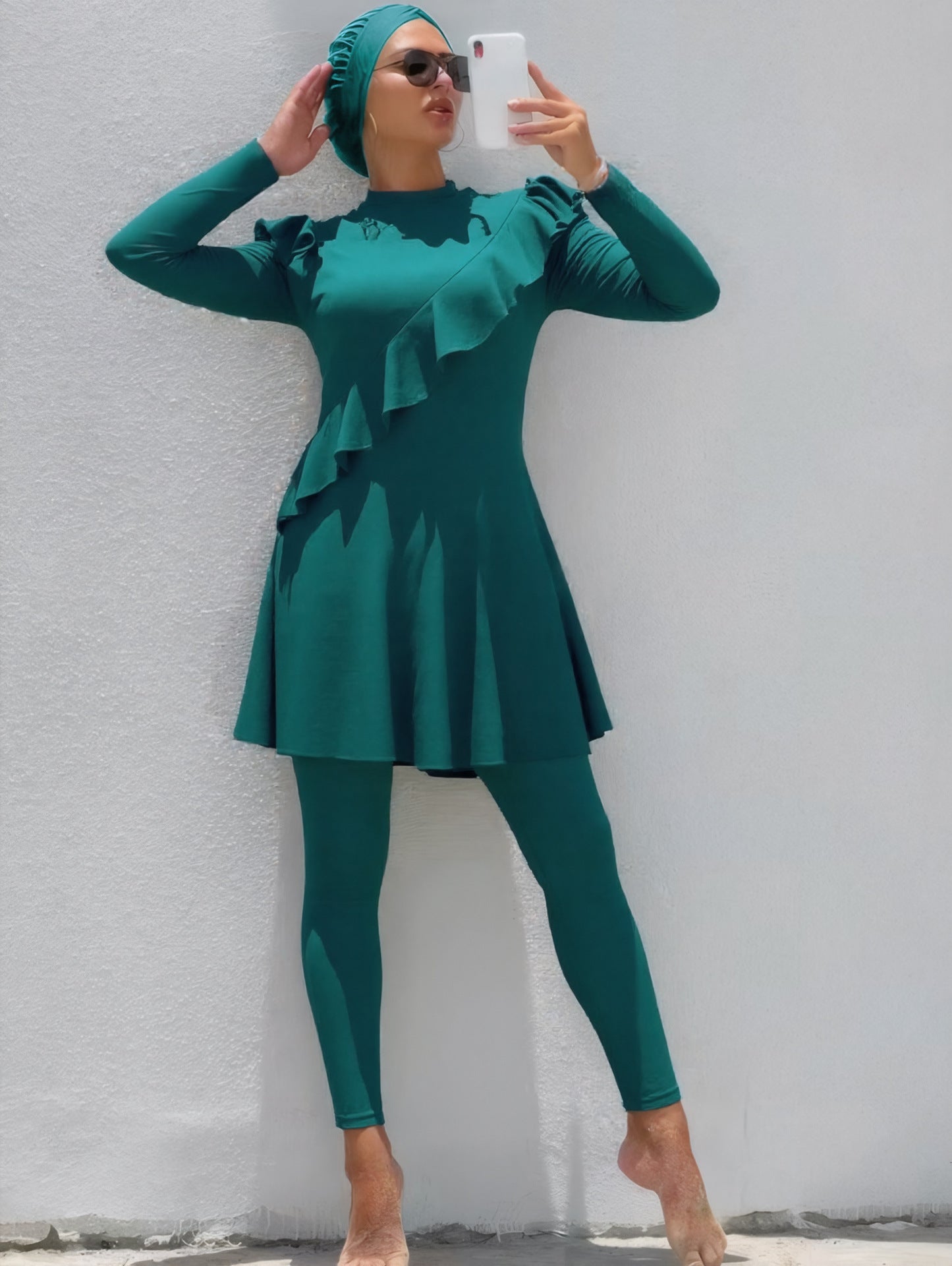 Ruffled Angle Burkini