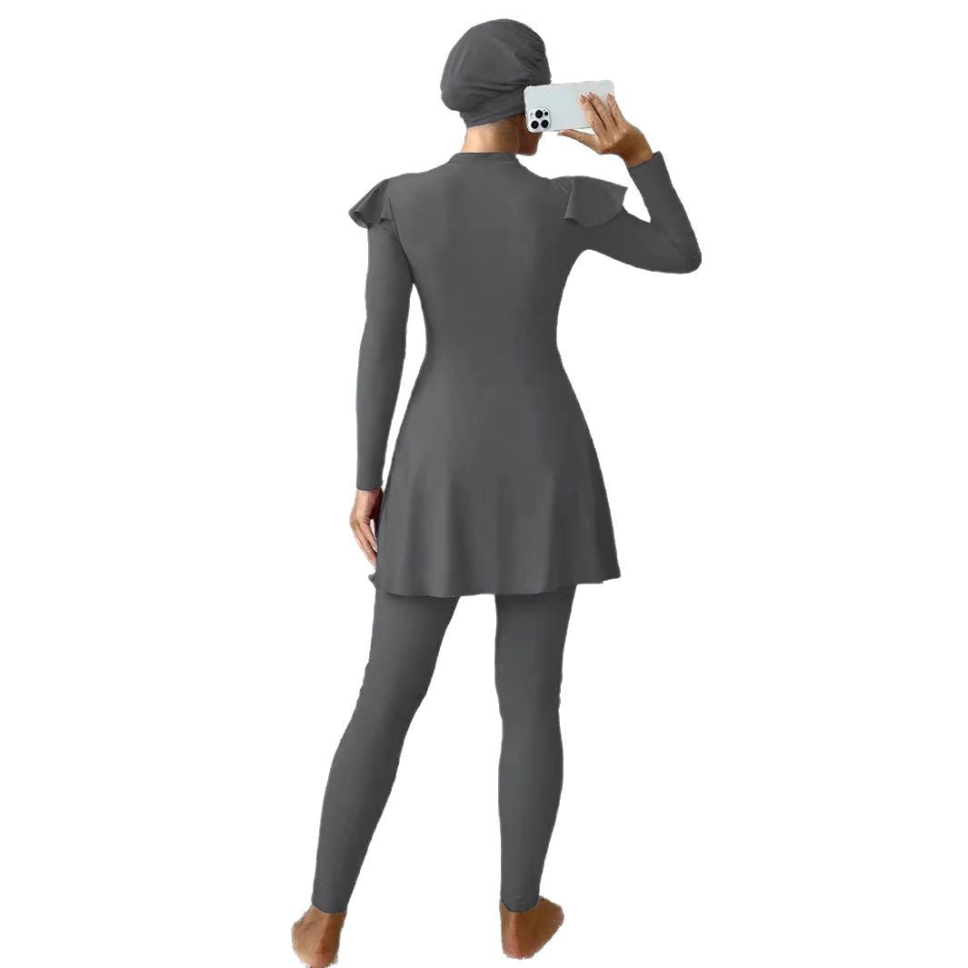 Ruffled Angle Burkini
