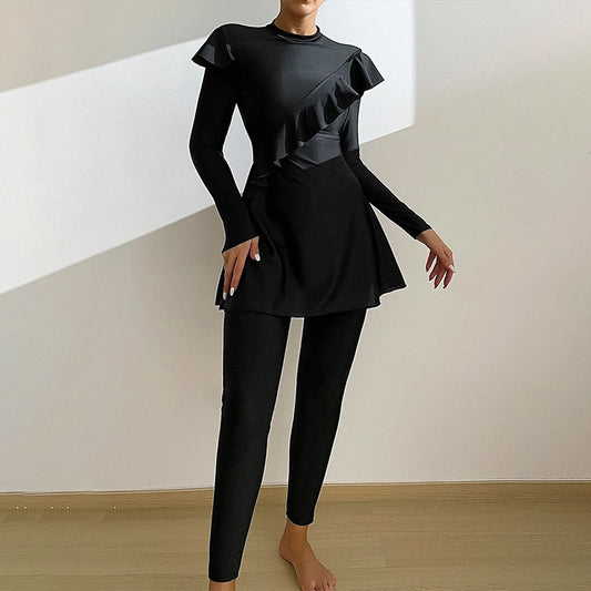 Ruffle Detail Dubai 3-Piece Burkini